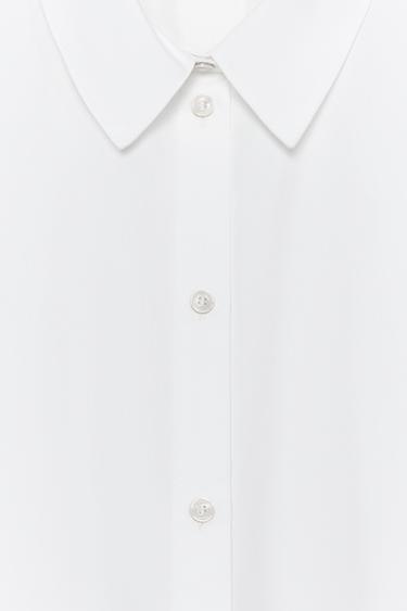 CHEMISE POPELINE MANCHES COURTES - Blanc de Zara - Image 9