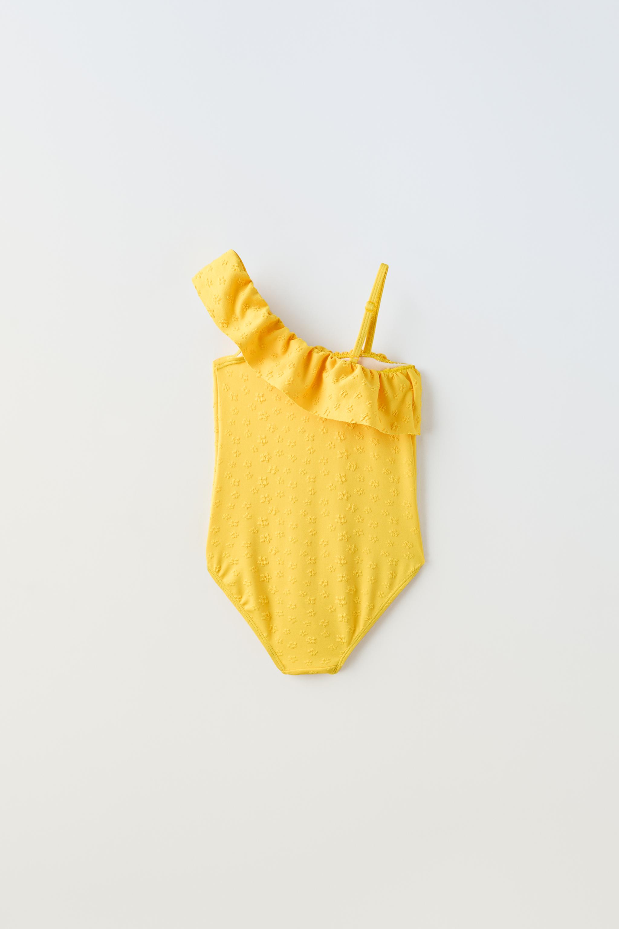 Zara on sale yellow swimsuit