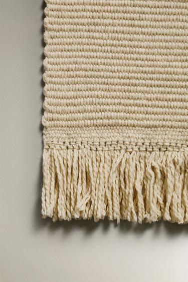 WOOL CARPET RUNNER - Ecru by Zara - Image 1