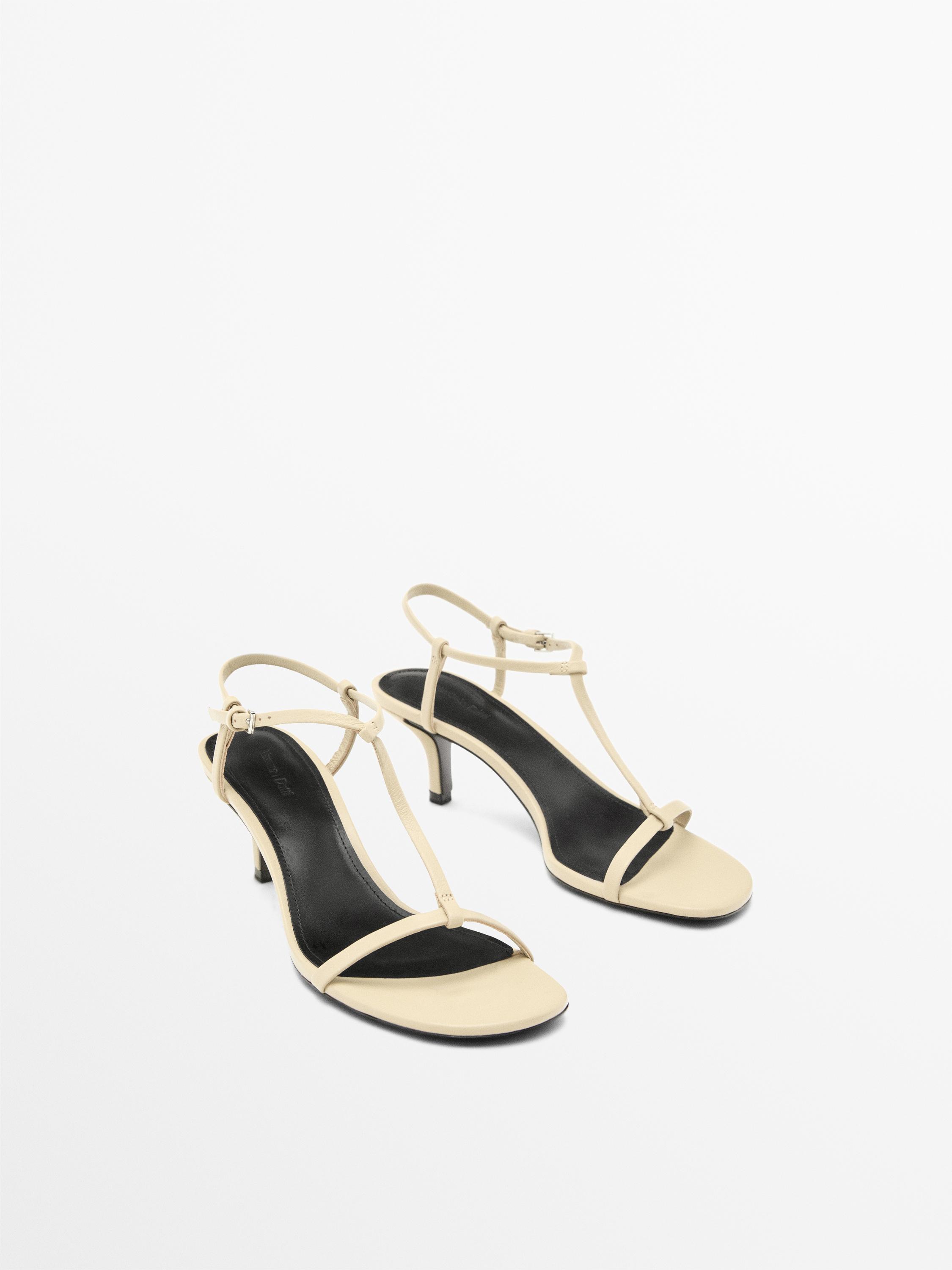 Strappy mid-heel sandals