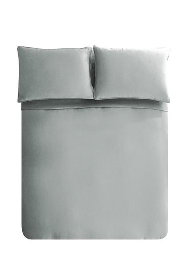 WASHED LINEN DUVET COVER (140 GXM²) - Grey / Blue by Zara