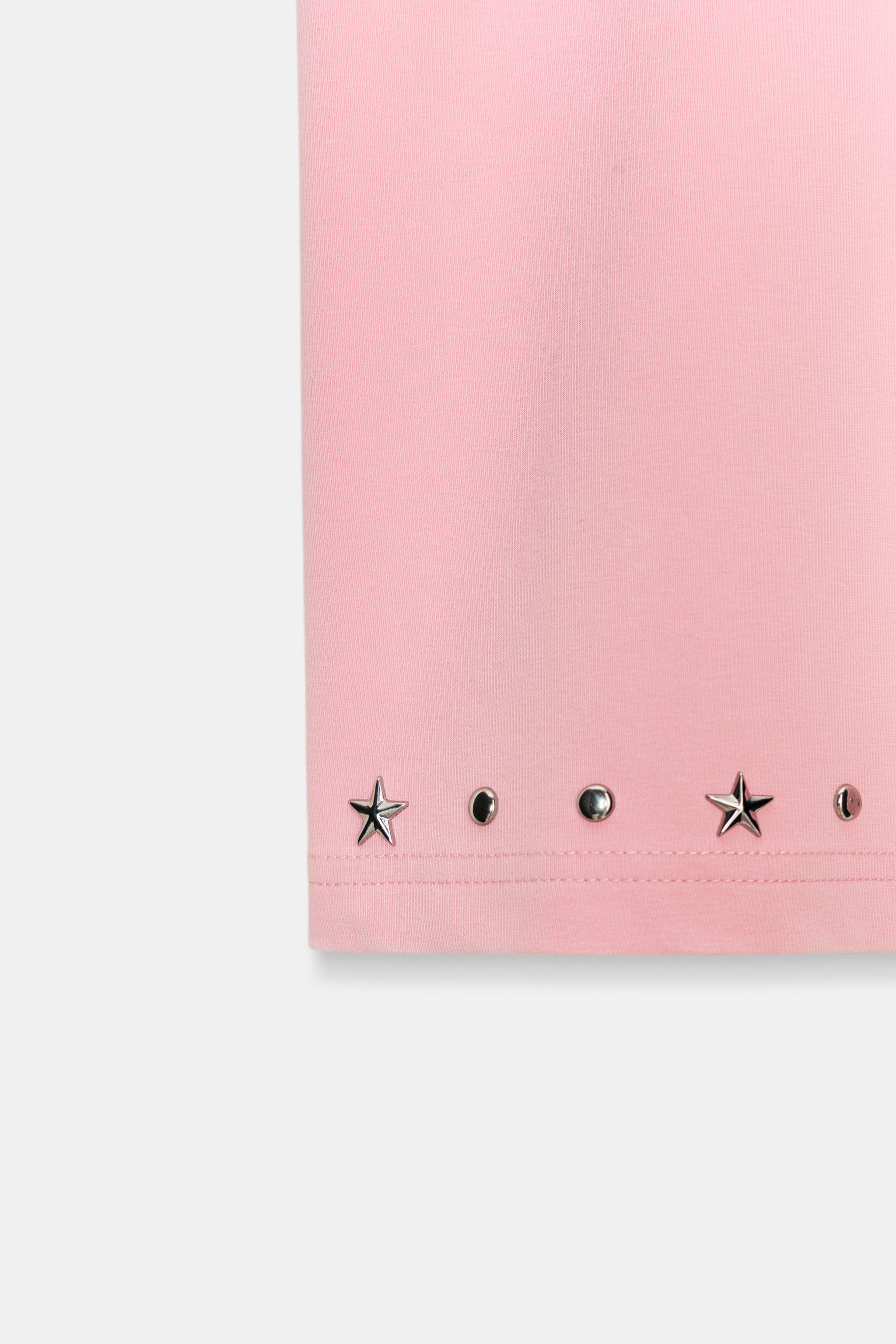 WASHED EFFECT STUDDED T-SHIRT