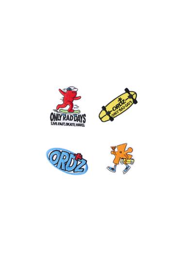 4-PACK OF SHAPED PATCHES - Multicoloured by Zara