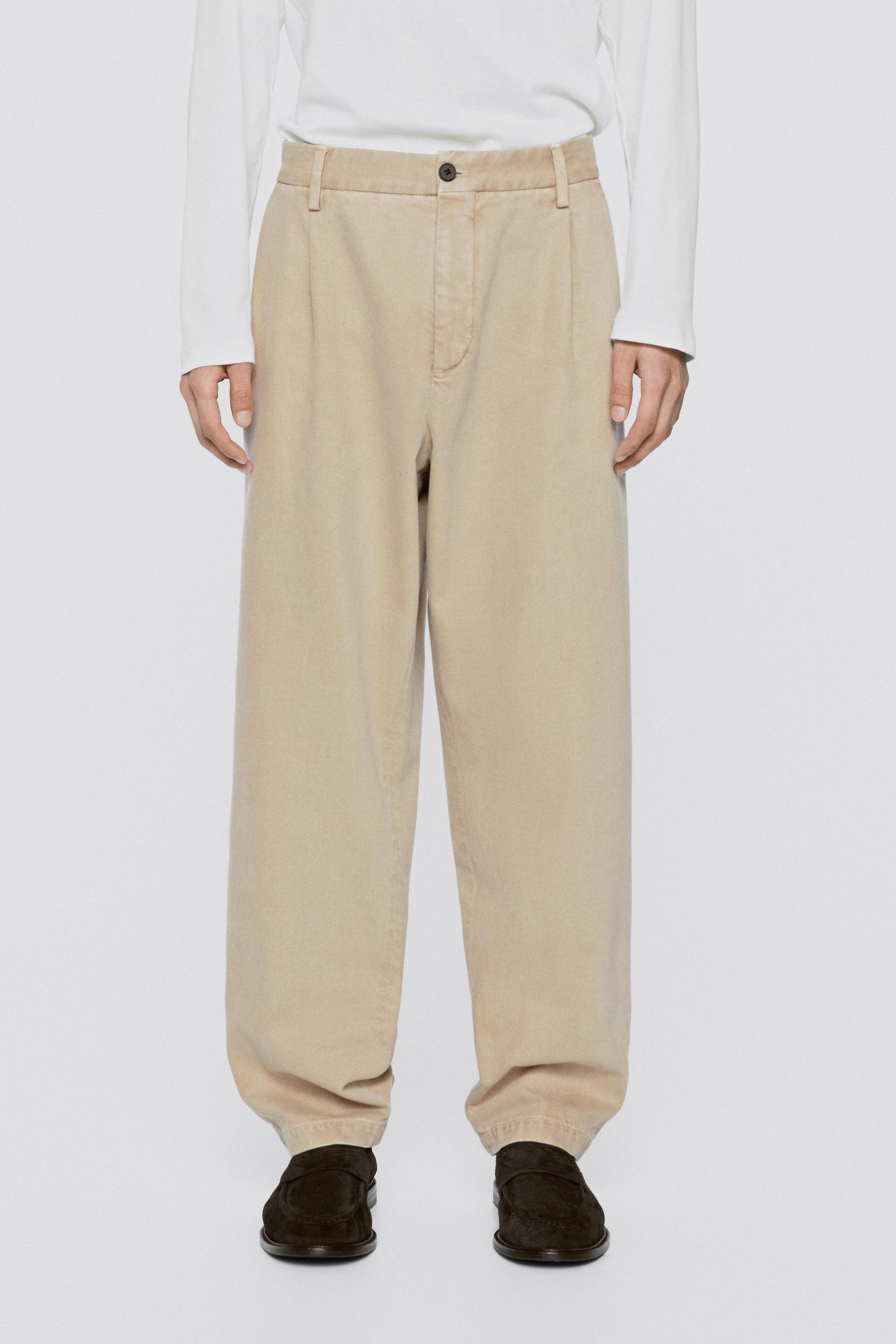 Denim-effect pants with darts - LIMITED EDITION