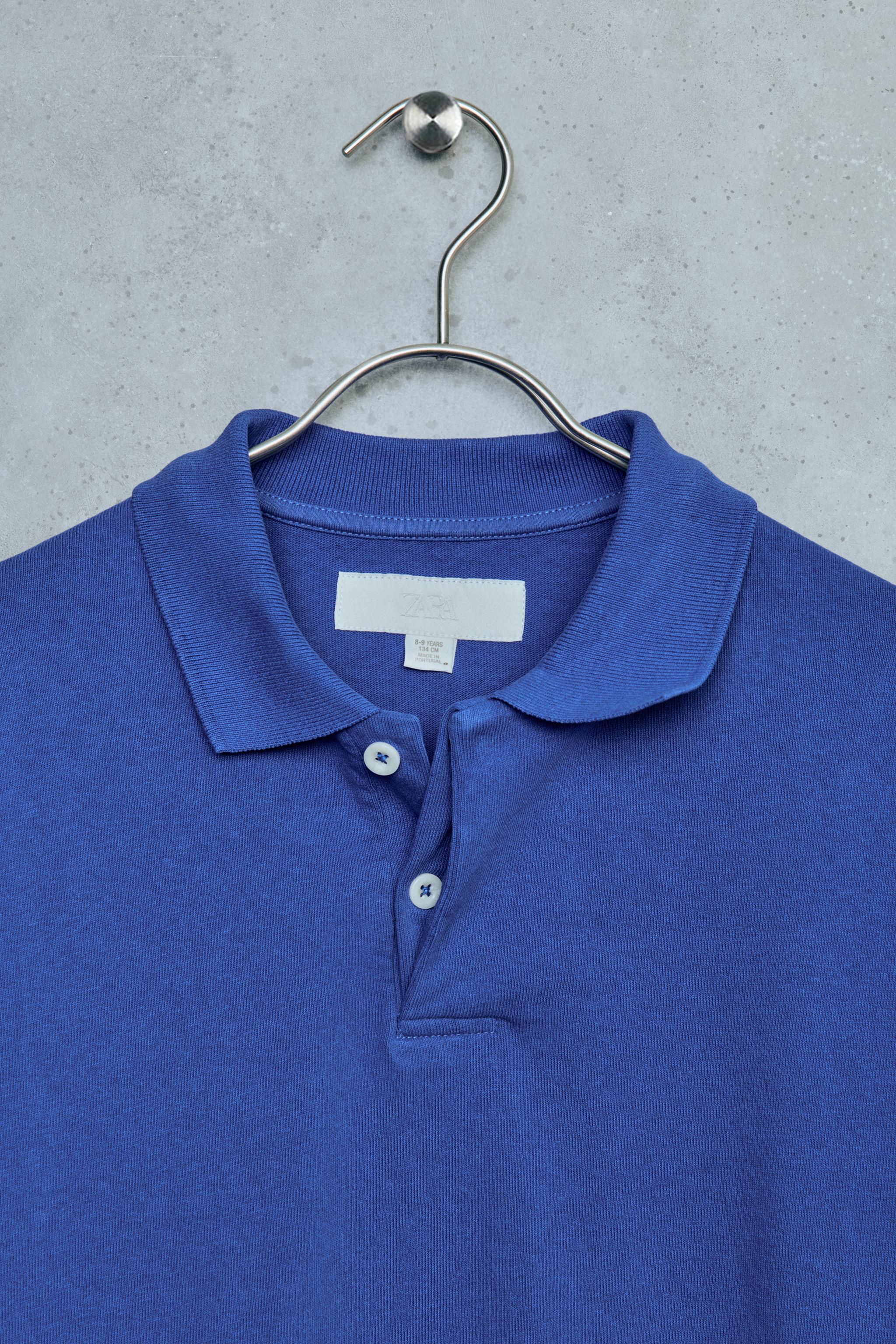 Детские рубашки Zara STORIESZ - GARMENT DYED POLO SHIRT — фото 4