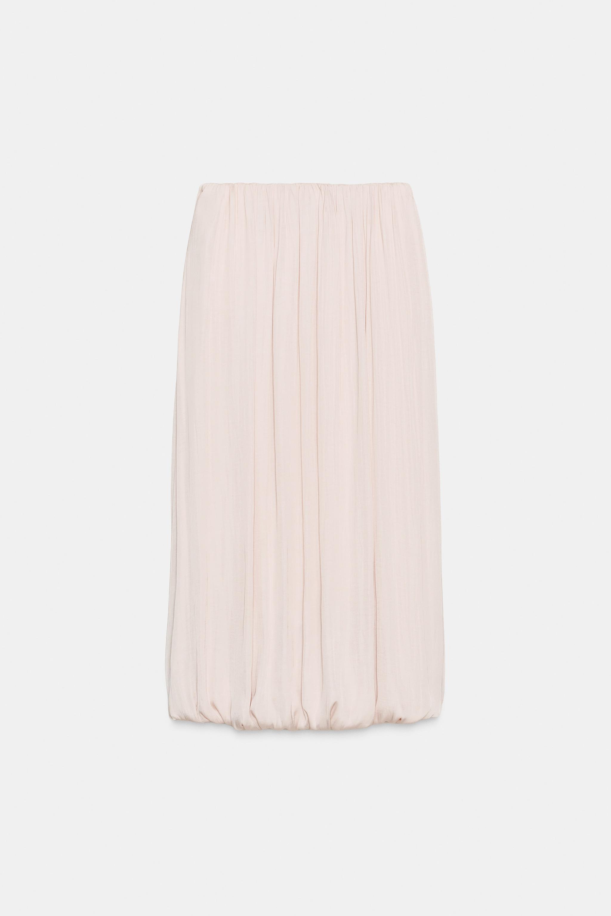 BALLOON MIDI SKIRT - Sand | ZARA South Africa