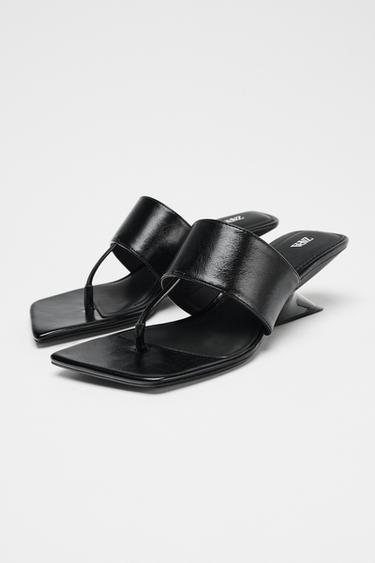 ASYMMETRIC WEDGE HEEL - Black by Zara - Image 3