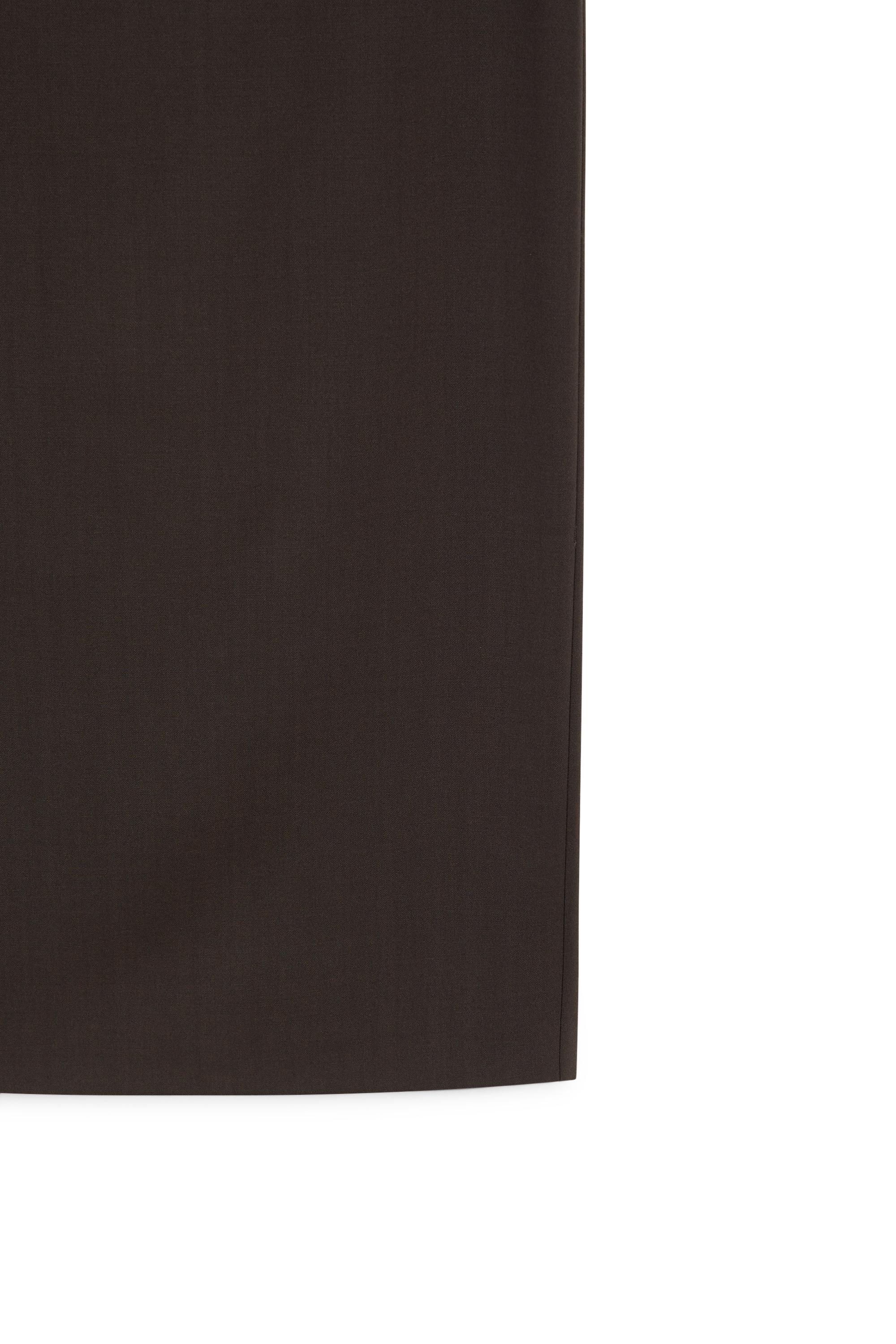 Wool blend stretch midi skirt - LIMITED EDITION