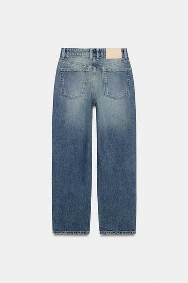 Z1975 SLIM CROPPED MID-WAIST JEANS - Blue / Green by Zara - Image 7