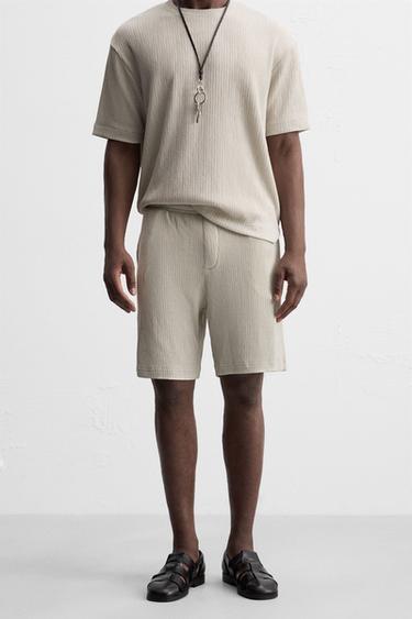 BERMUDA ESTRUCTURA IRREGULAR - Gris claro de Zara
