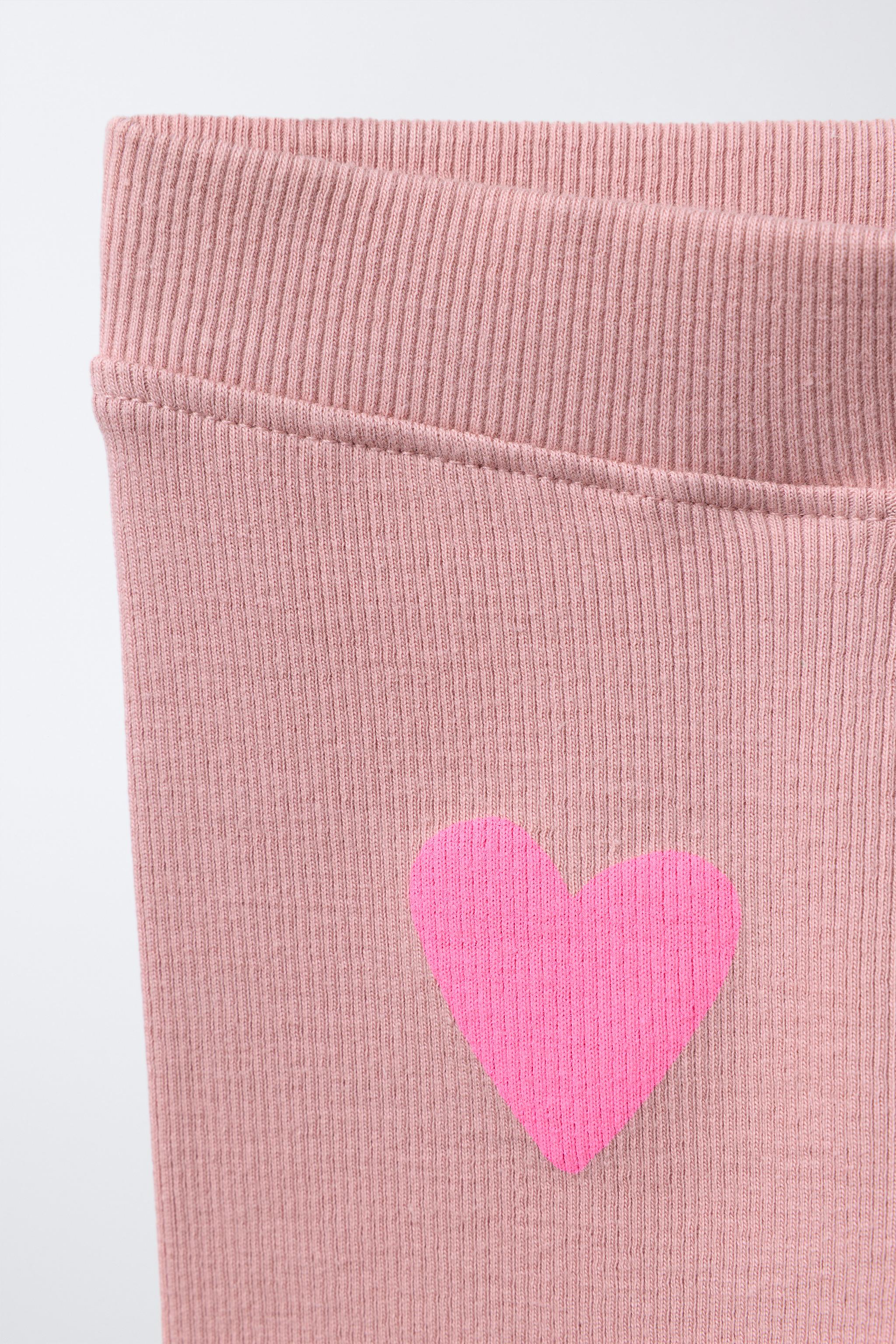 PRINTED RIBBED LEGGINGS