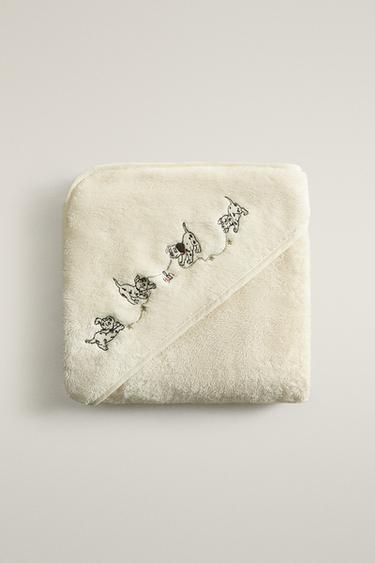 BABY CHRISTMAS 101 DALMATIANS ©DISNEY BATH CAPE — Oyster-white 2