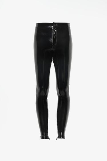 LIMITED EDITION VINYL SKINNY FIT PANTS — Black 1