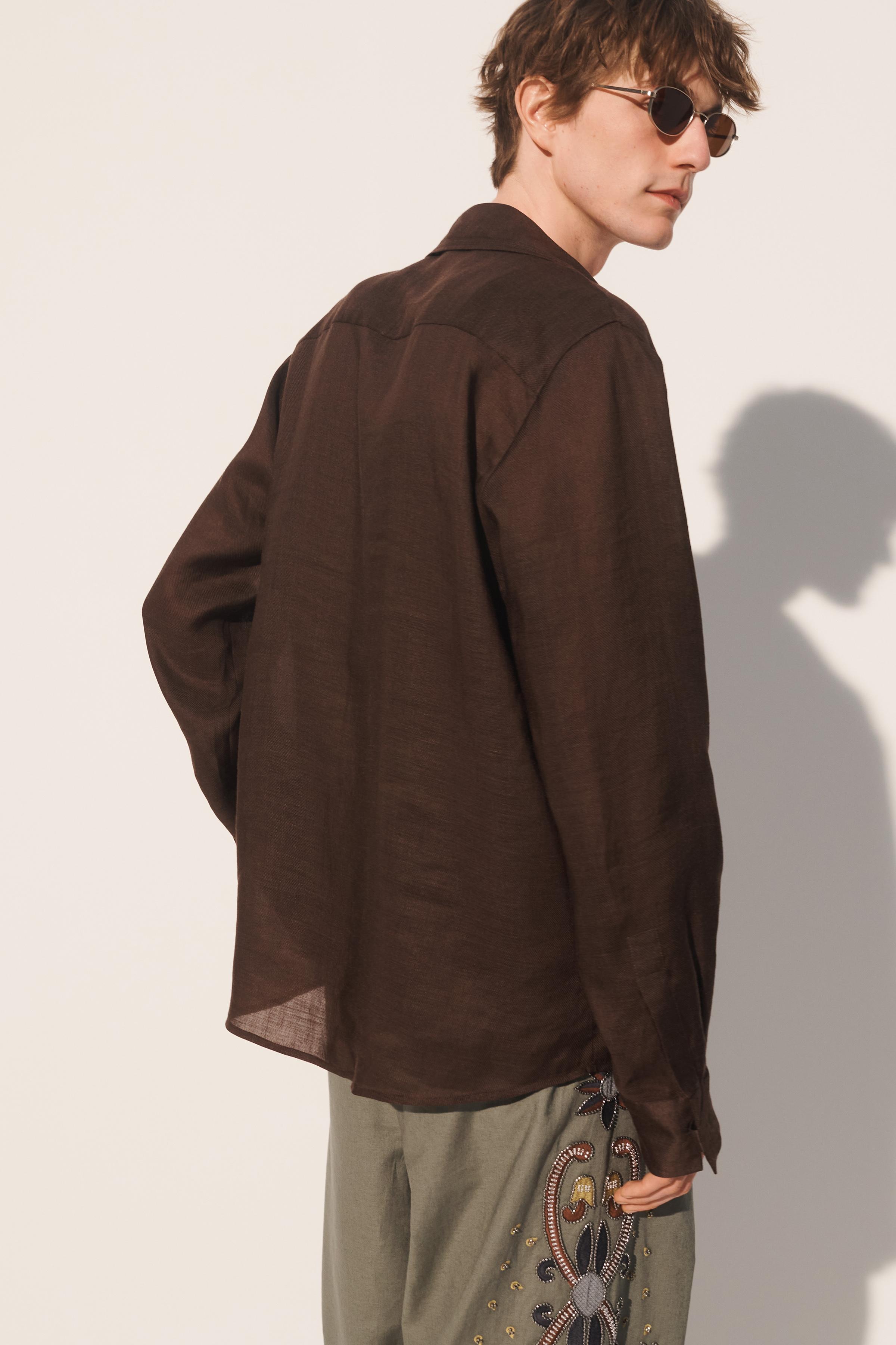 CHEMISE POLO RELAXED FIT RAMIE - LYOCELL