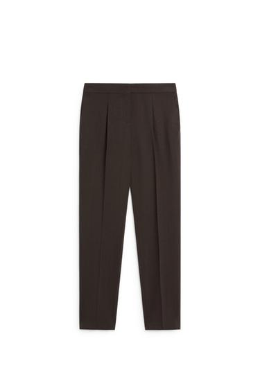Wool blend slim fit pants - LIMITED EDITION — Chocolate 2
