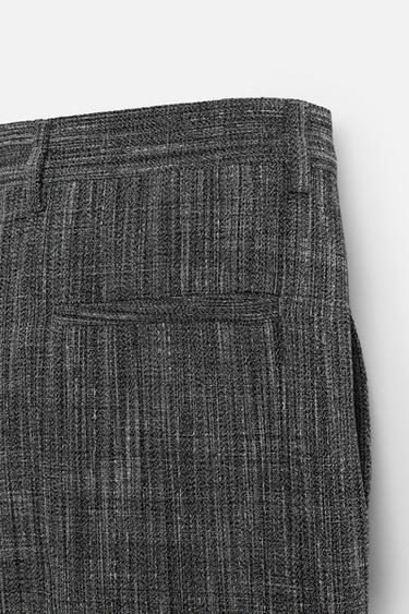 PANTALON TEXTURÉ ÉDITION LIMITÉE - Blanc / Noir de Zara - Image 8