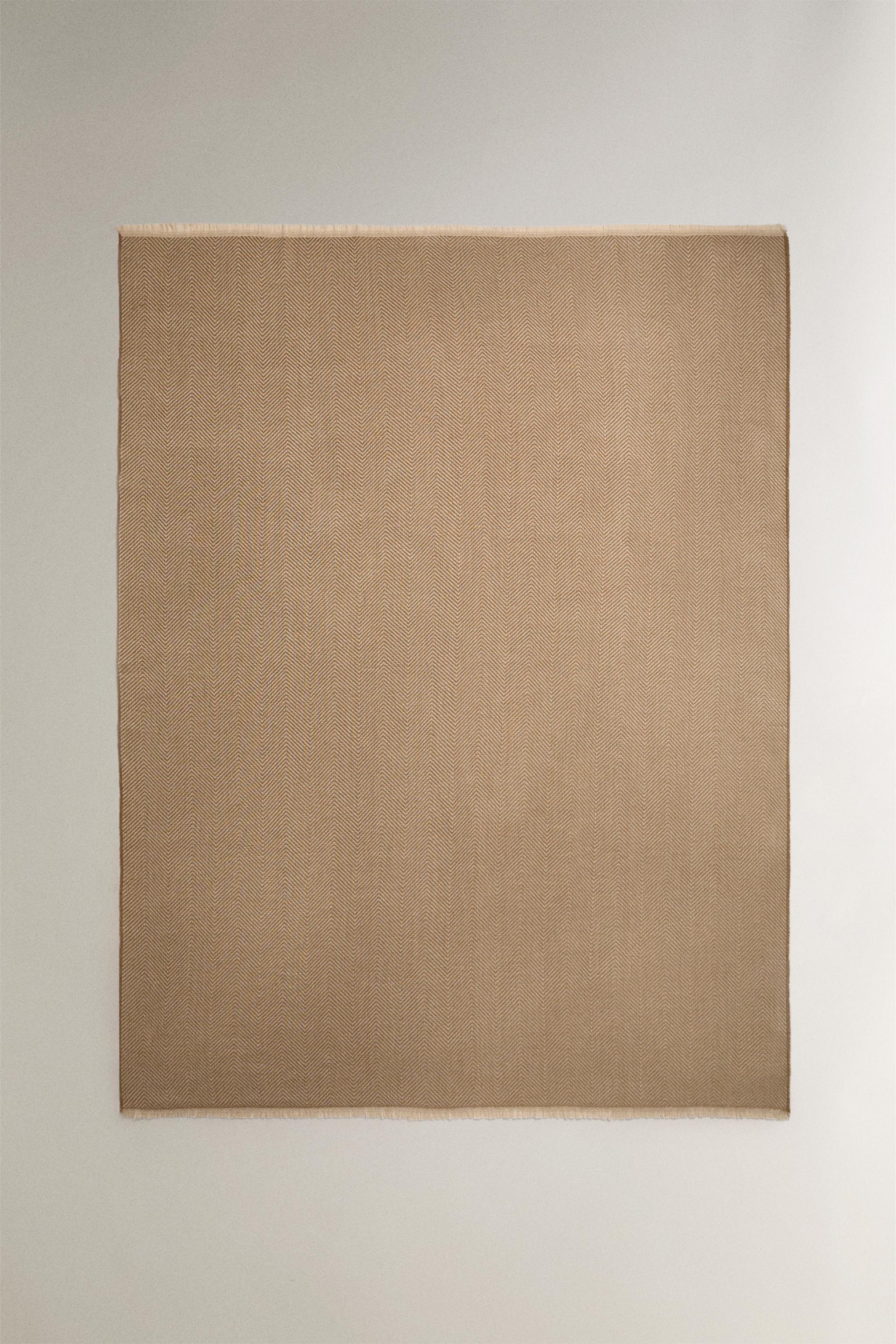 HERRINGBONE BLANKET — Sand