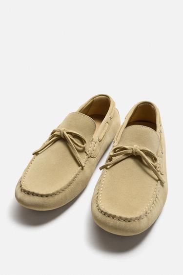 MOCASSINS CASUAL EN CUIR - Beige de Zara - Image 1