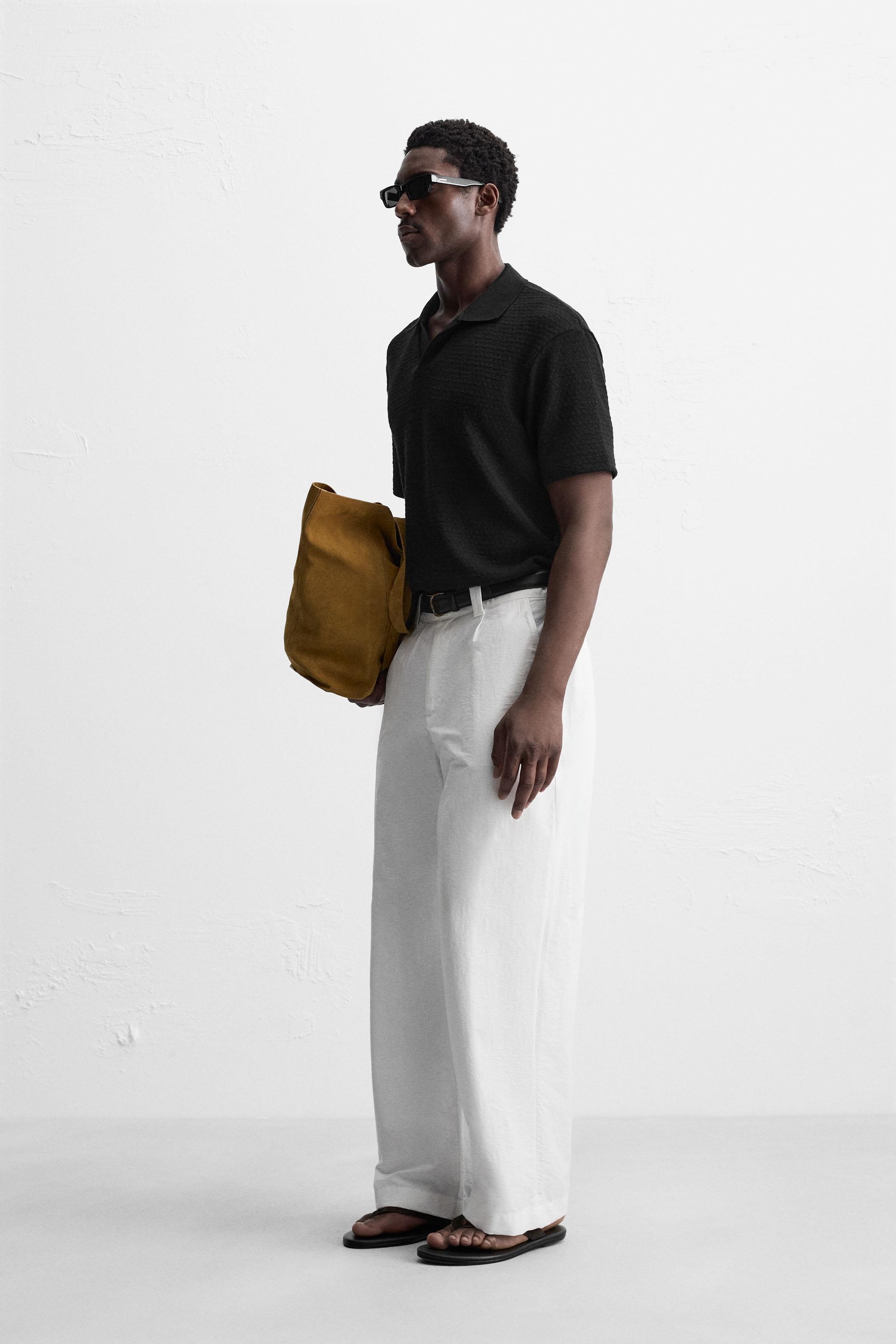 GEOMETRIC JACQUARD POLO SHIRT