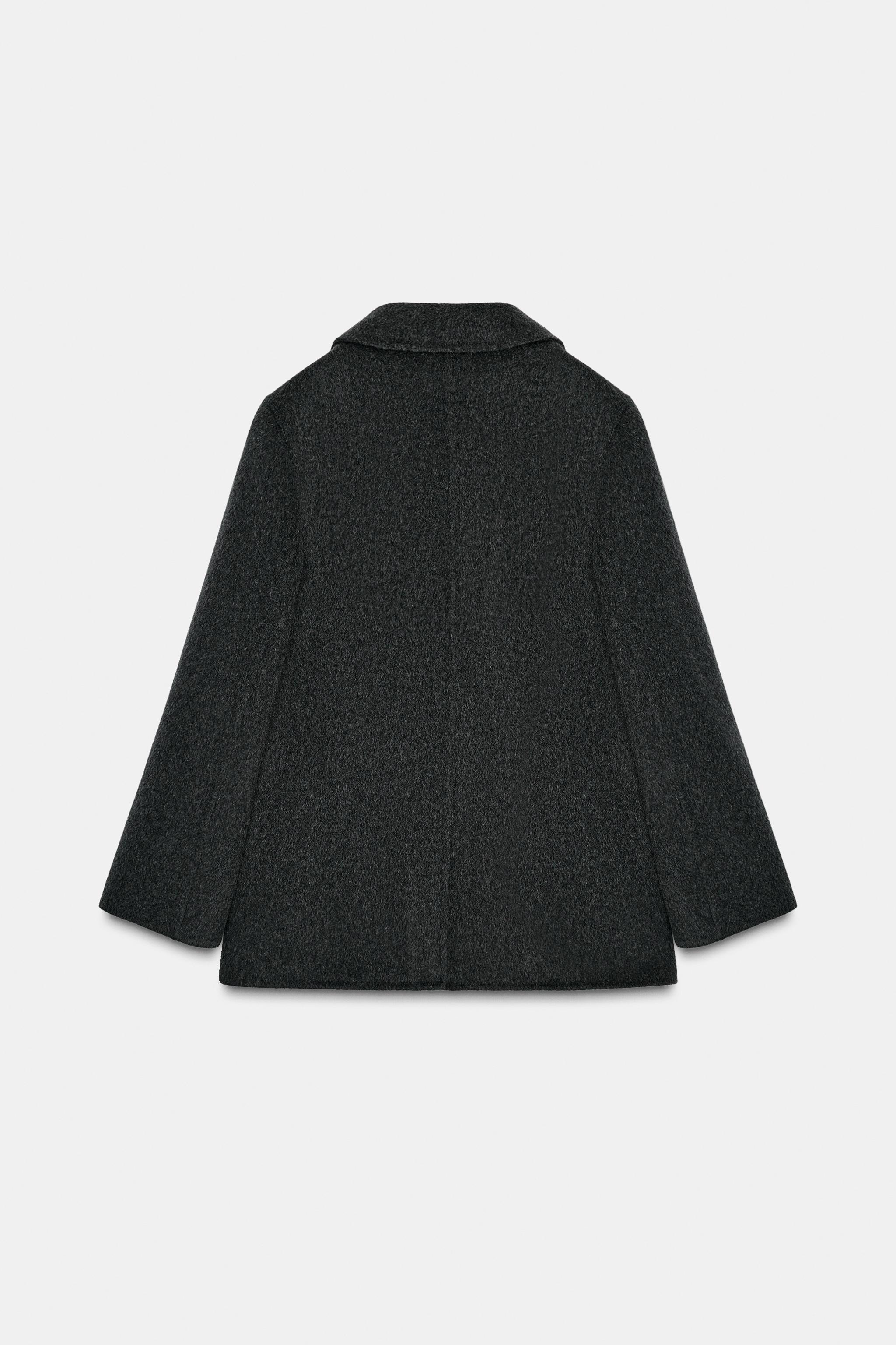 ウールブレンドダブルブレストブレザーZW COLLECTION - グレー | ZARA