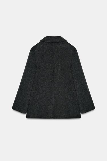 DOUBLE-BREASTED WOOL BLEND BLAZER ZW COLLECTION - Grey by Zara - Image 7