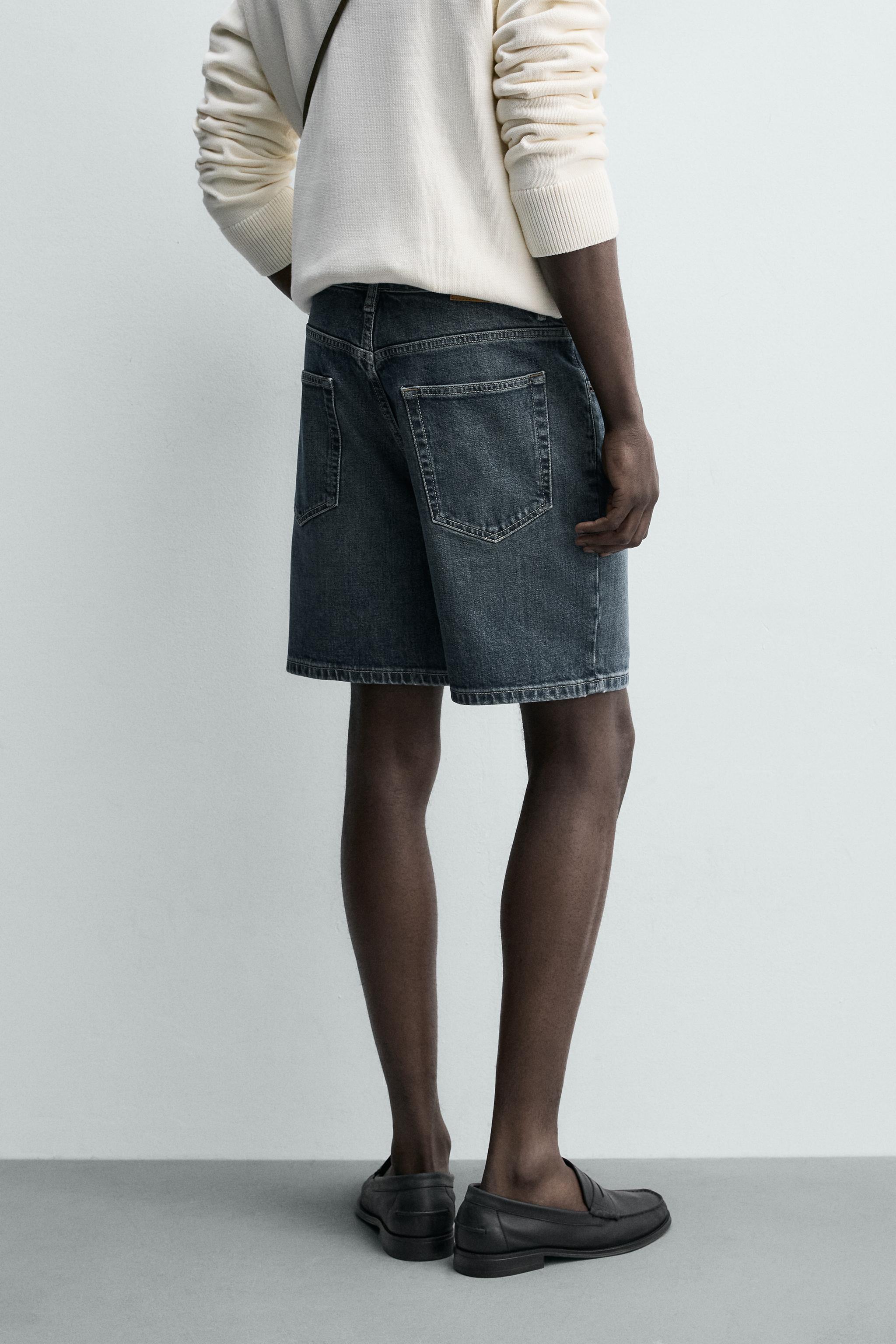 BERMUDA EN JEAN COUPE REGULAR