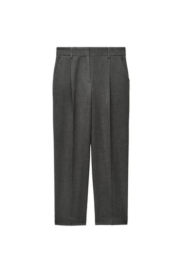 DARTED STRAIGHT FIT TROUSERS