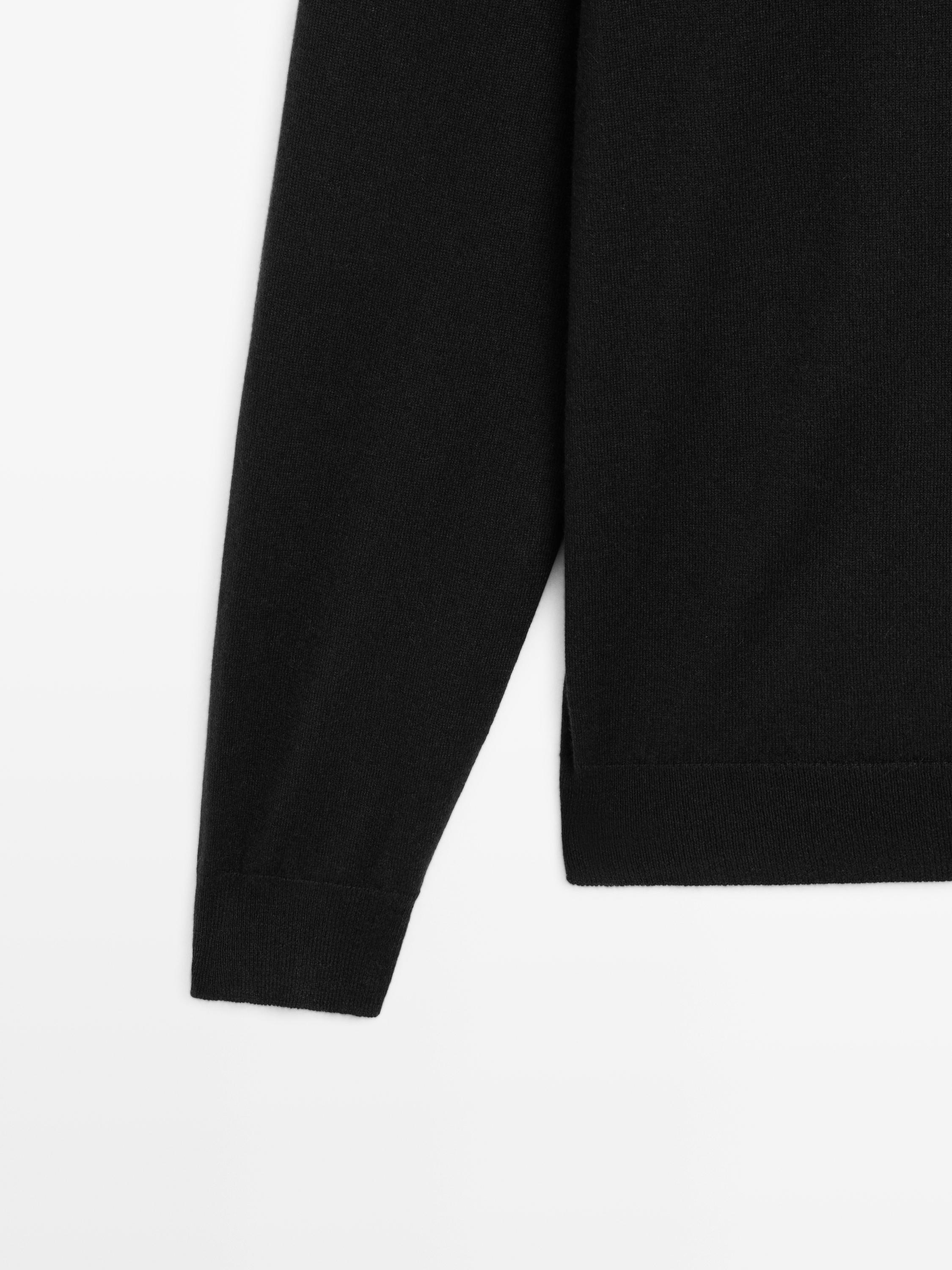 Knit cashmere sweater with crew neck - LIMITED