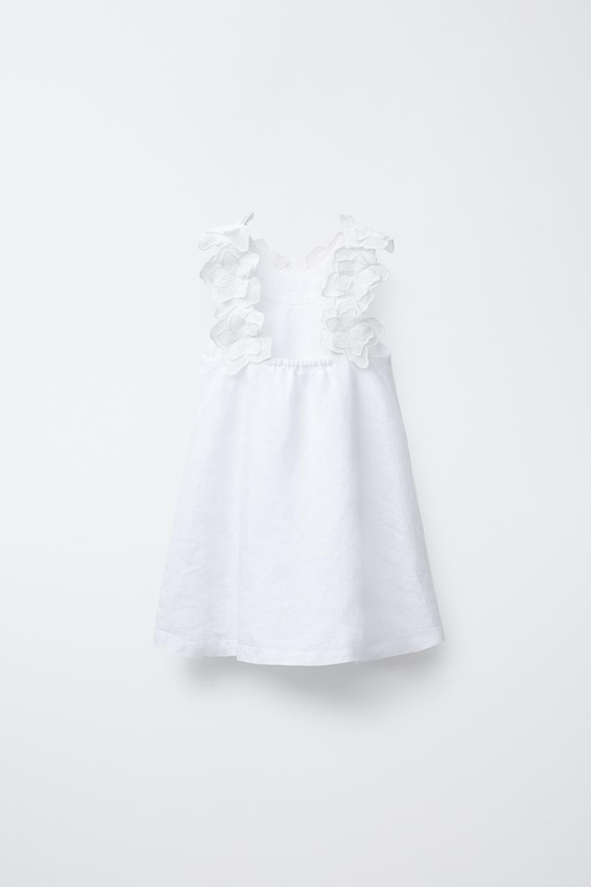 LINEN FLORAL DRESS