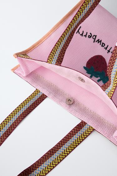 STRAWBERRY TOTE BAG - Pink by Zara - Image 3