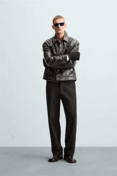 PANTALÓN STRAIGHT FIT CONFORT - Negro de Zara - Imagen 0