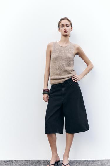 RUSTIC KNIT TOP - SAND/BROWN by Zara - Image 0