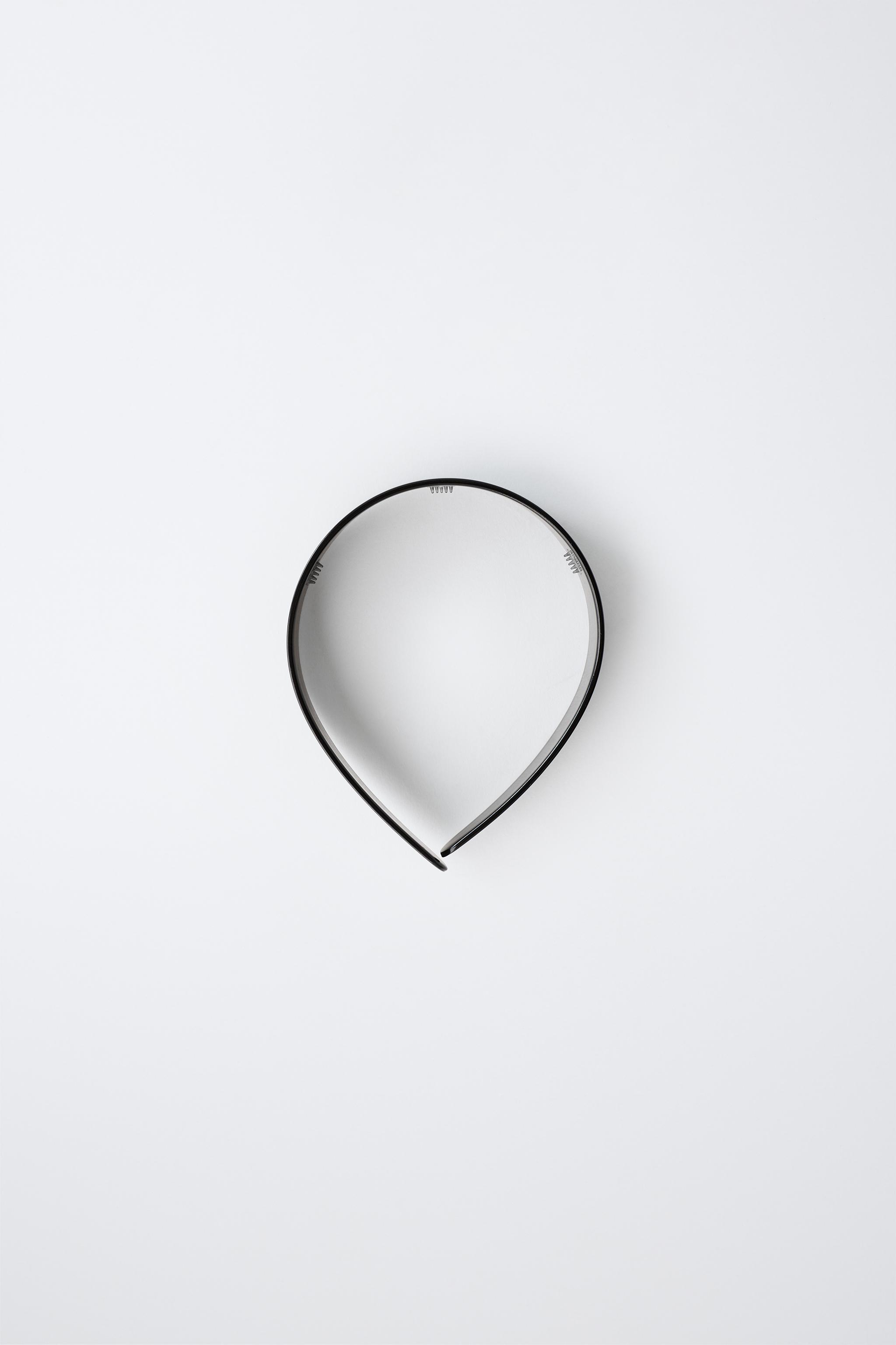 TORTOISESHELL EFFECT HEADBAND — Black