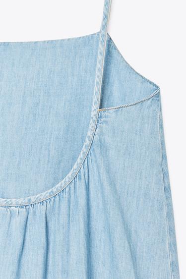 TRF DENIM MIDI DRESS - Blue by Zara - Image 4