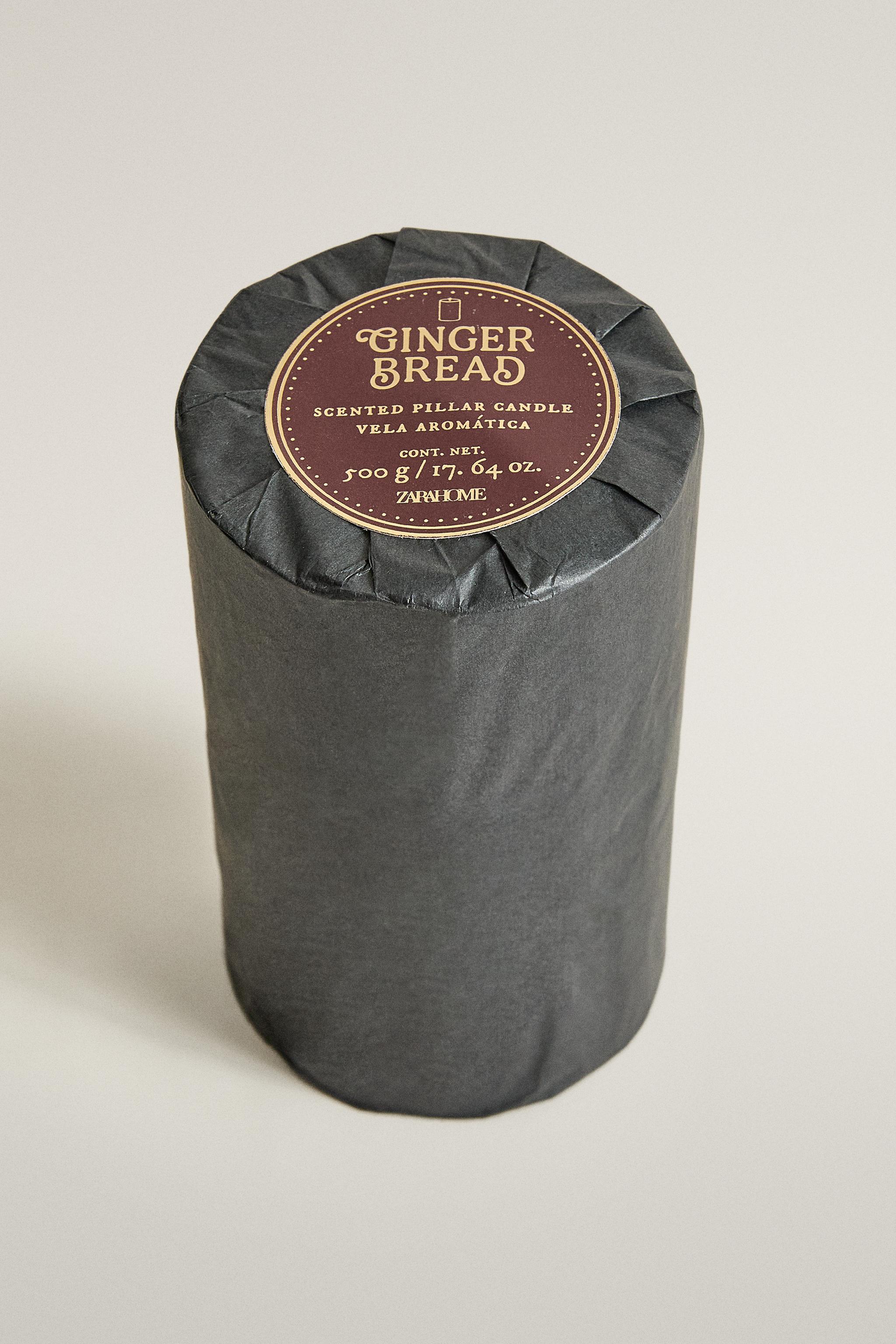 (500 G) BOUGIE PARFUMÉE CYLINDRIQUE GINGERBREAD