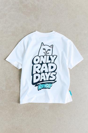CAMISETA ESTAMPADA LOGO RELIEVE RIPNDIP © X ZARA KIDS - Blanco de Zara