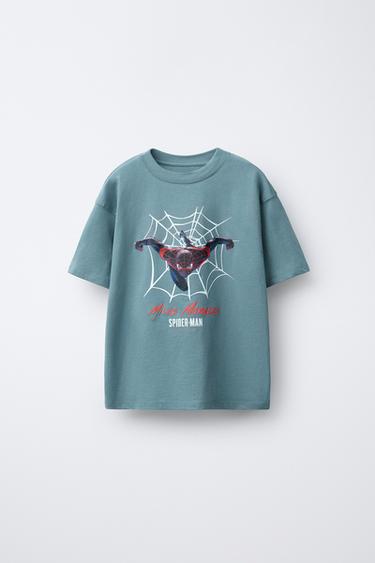 تيشرت مطبوع SPIDER-MAN © MARVEL - أخضر الخاص بـ Zara - صورة 0