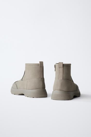 LINED BOOTS - Grey by Zara - Image 4