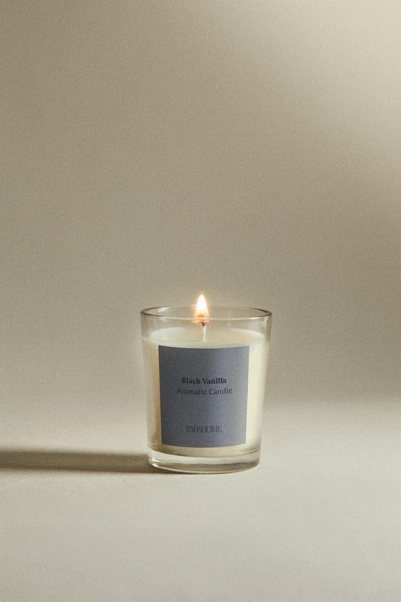 (70 G) BLACK VANILLA MINI SCENTED CANDLE Black ZARA United States