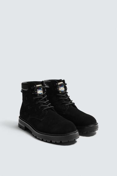 BOTA PIEL CORDONES CHAMPION ® X ZARA - Negro de Zara