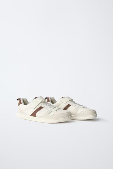 TENNIS BAREFOOT EN CUIR - Blanc écru de Zara - Image 1