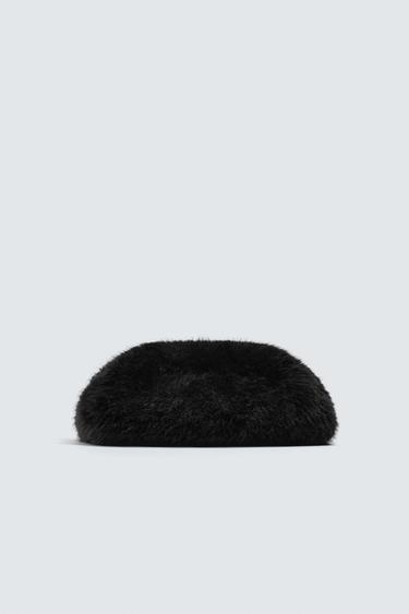 Zara HARRY LAMBERT FOR ZARA x DISNEY 人造皮草信封包 - 黑色