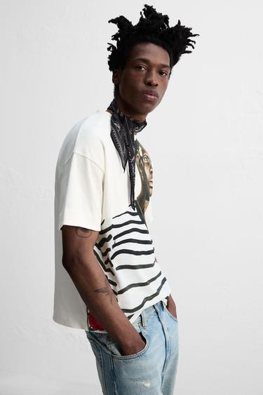 EMBROIDERED PRINT T-SHIRT © OTIS KWAME KYE QUAICOE - White by Zara - Image 5