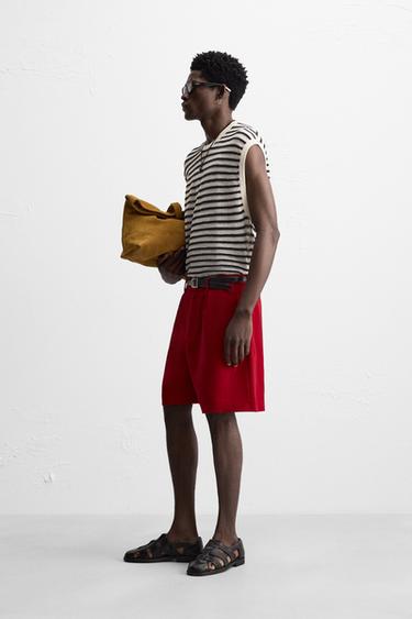 STRIPED KNIT TANK TOP - Stripes by Zara - Image 3