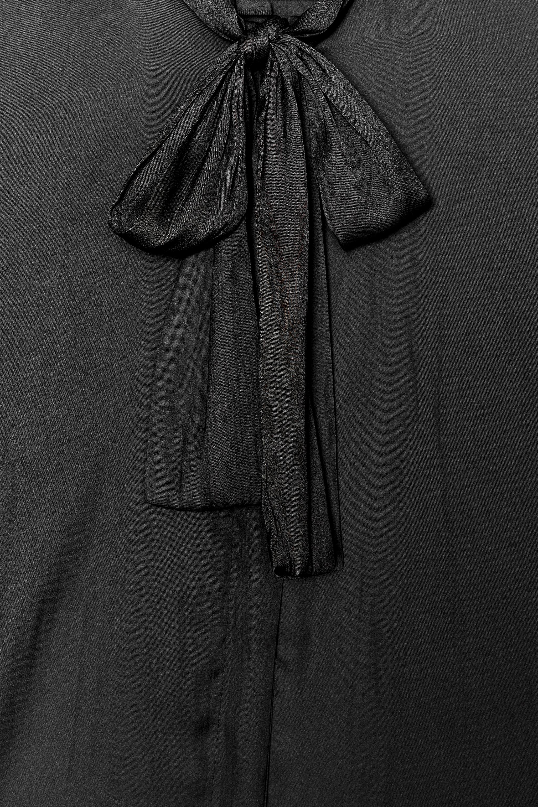 CAMISA DE MANGA BUFANTE ZW COLLECTION - Preto | ZARA Brasil