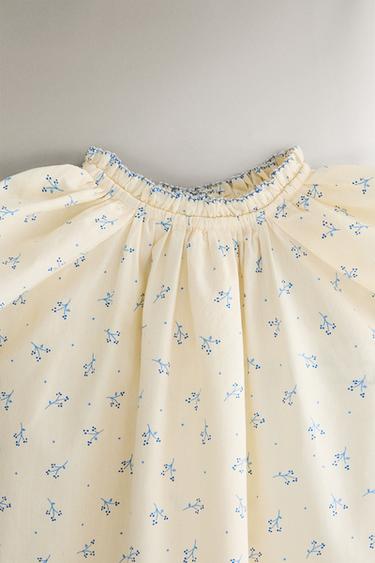 CHILDREN'S FLORAL DRESS - Cream by Zara - Image 1