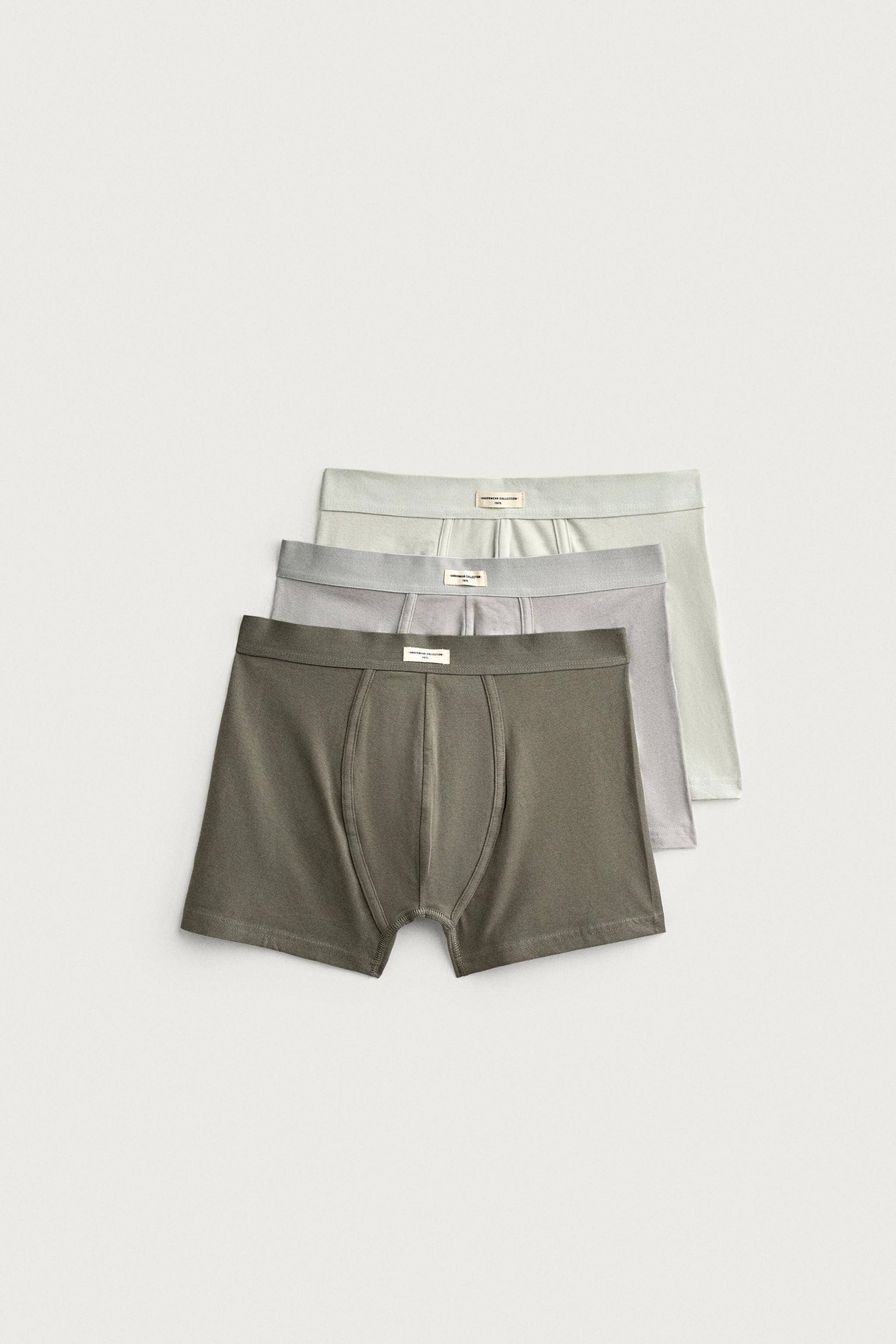SOFT BOXER BRIEFS 3-PACK — various
