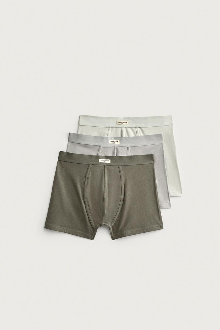 SOFT BOXER BRIEFS 3-PACK — various