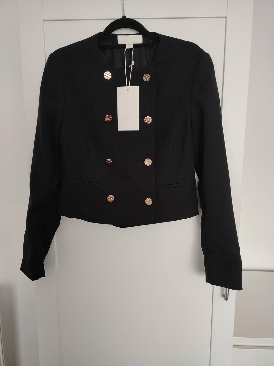 SHORT DOUBLEBREASTED BLAZER - Image 2
