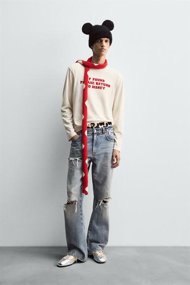 SLOGAN T-SHIRT HARRY LAMBERT FOR ZARA X DISNEY - Ecru by Zara - Image 0